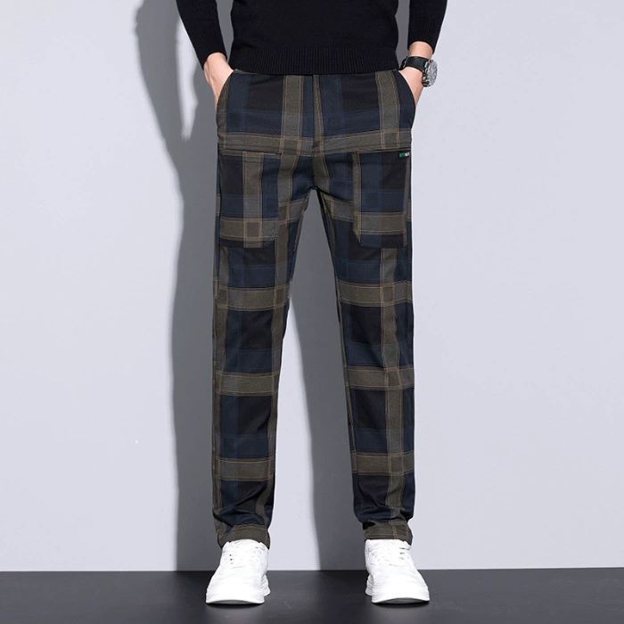 Streetwear Brand Tags - Pantalon à carreaux pour homme –
