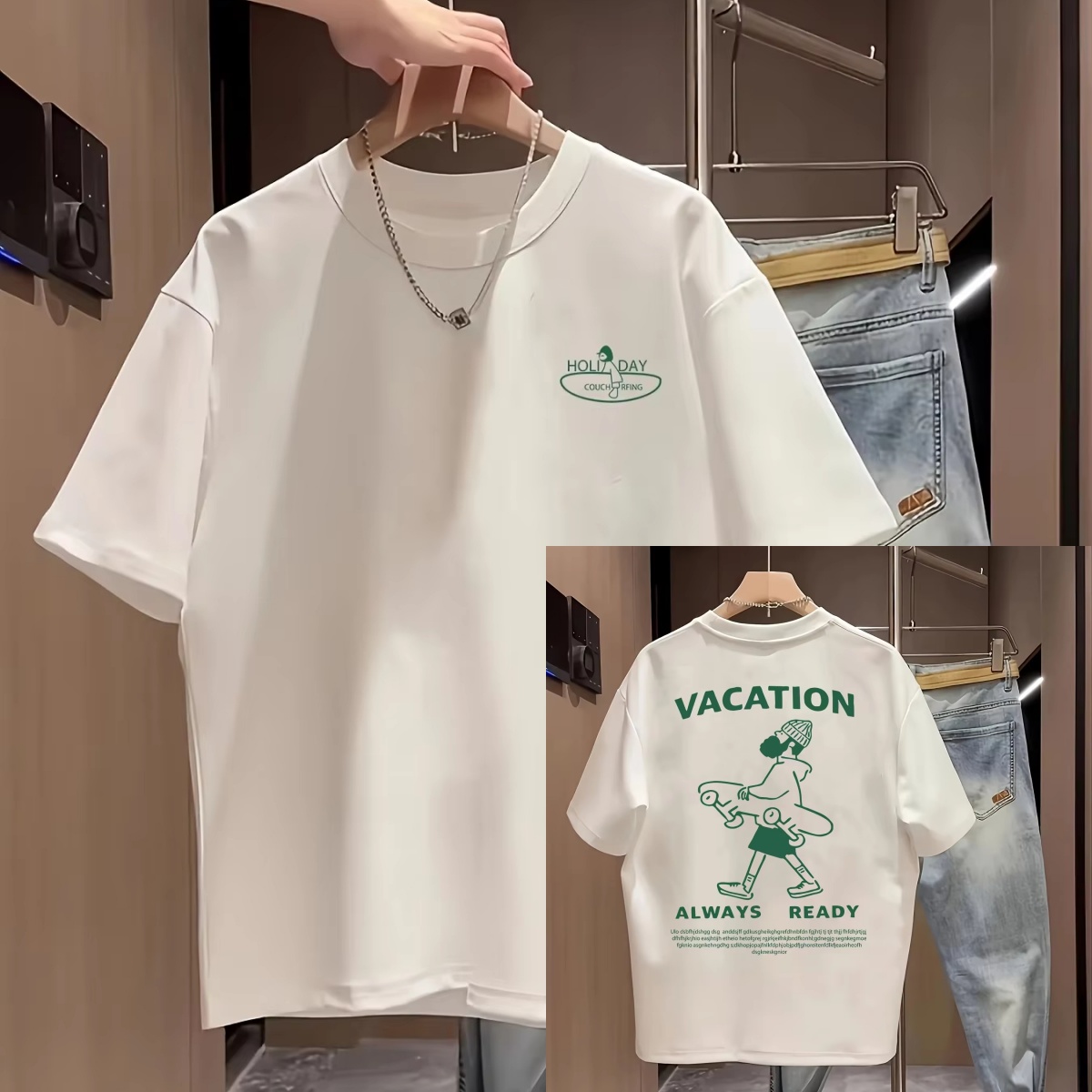 T-shirt décontracté tendance a - Streetwear Brand Slogans avis et prix
