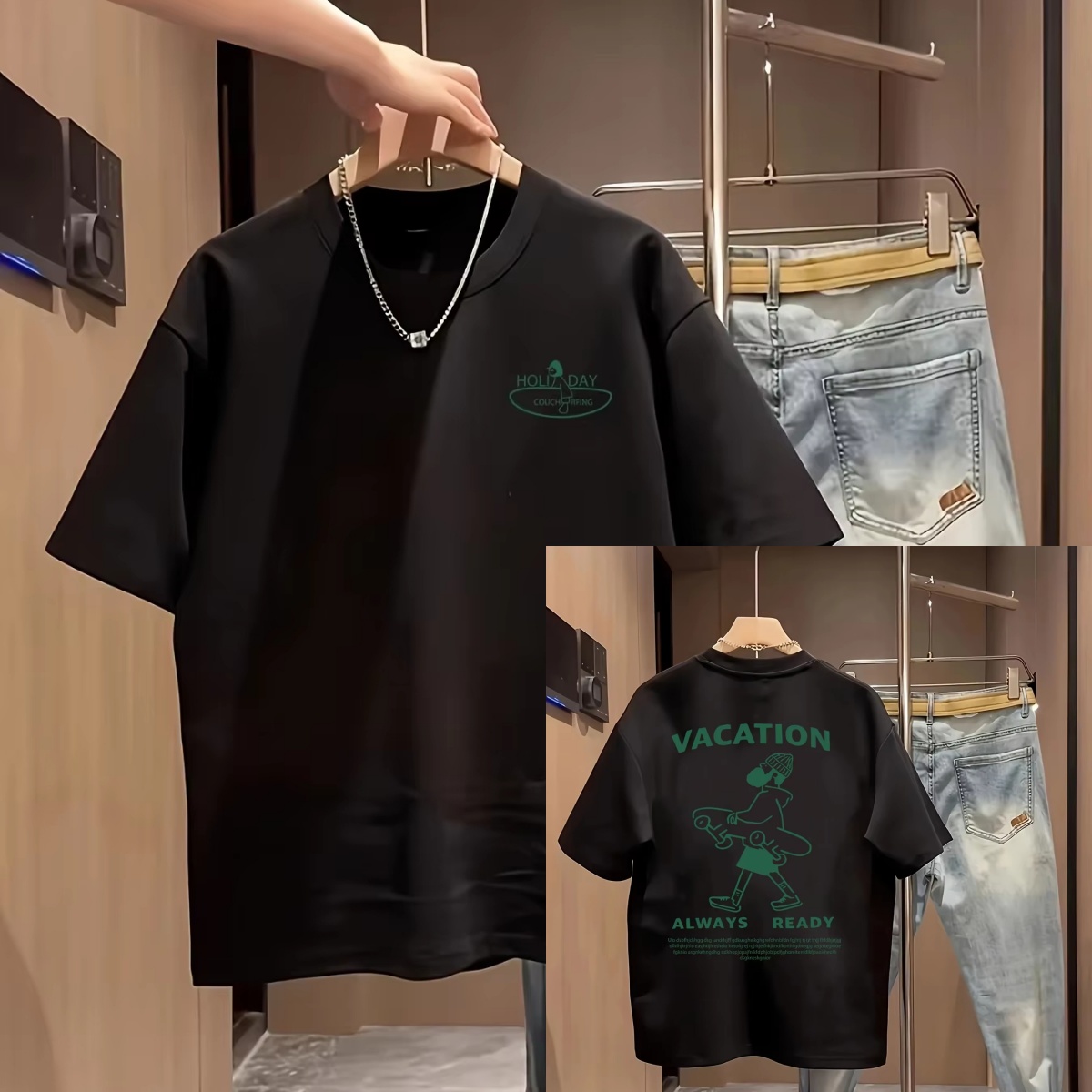 T-shirt décontracté tendance a - Streetwear Brand Slogans avis et prix