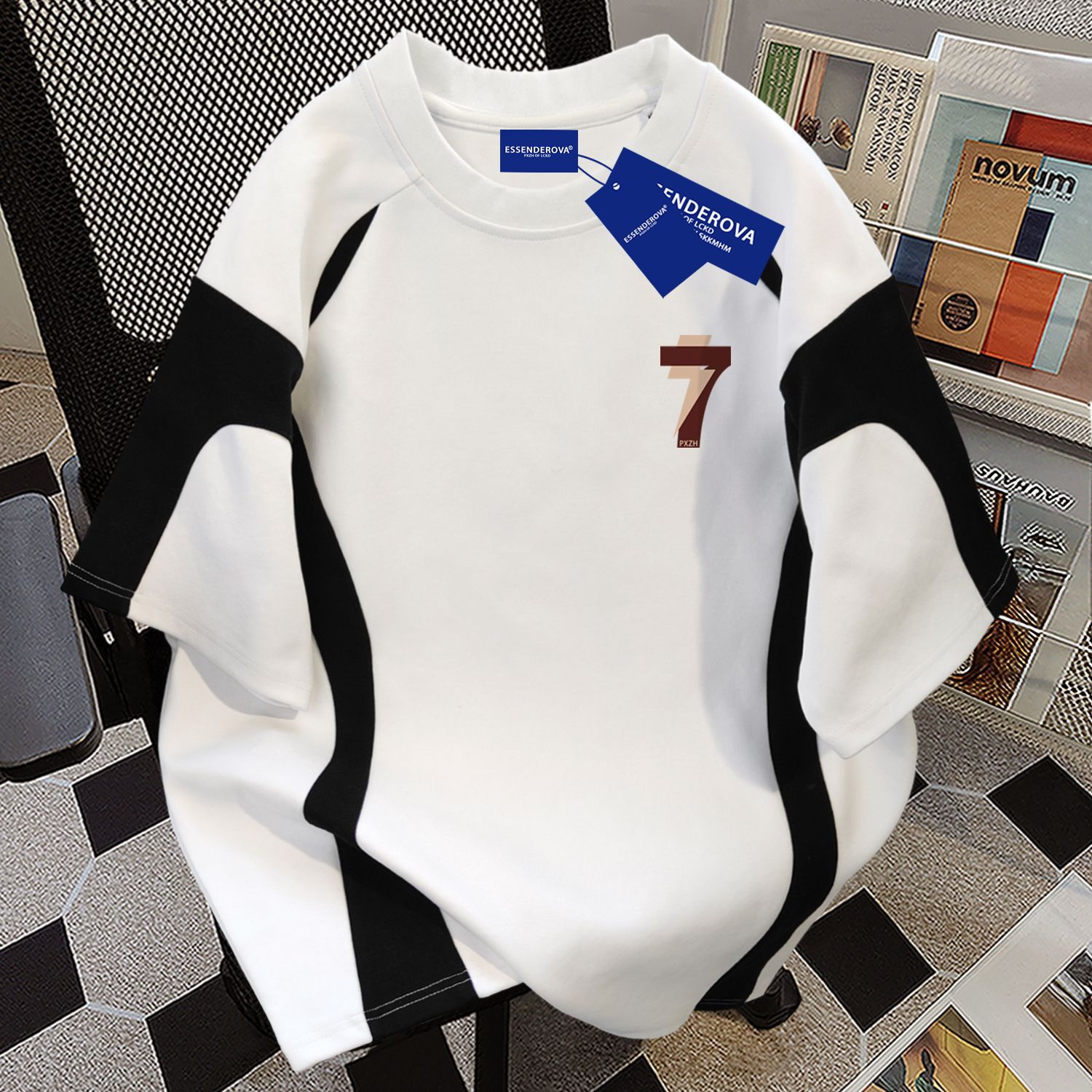 T-shirt à manches courtes en p - Streetwear Brand Designer avis et prix
