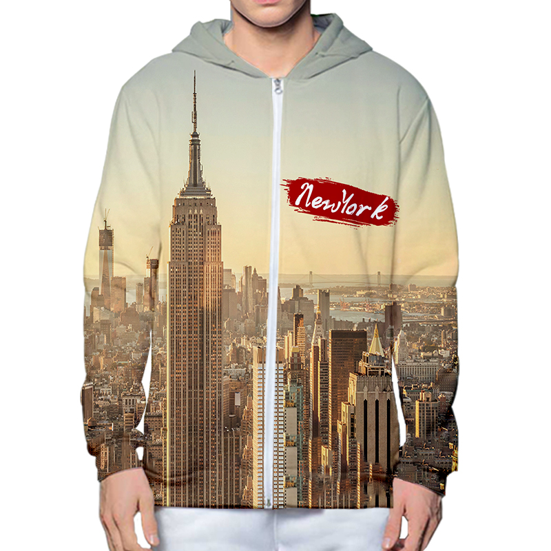 Automne hiver 3D imprimé New Y - Streetwear Brand New York avis et prix